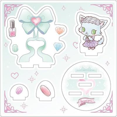 Jewelpet 05 Milky Acrylic Stand Plate Graph Art Illustration