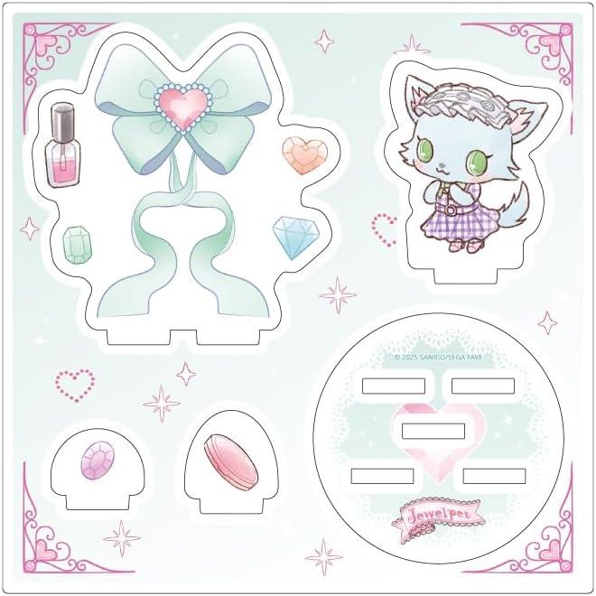 Jewelpet 05 Milky Acrylic Stand Plate Graph Art Illustration