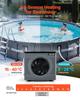 4920 W Pool Heat Pump, Electric Pool Heater for Above Ground Up To 18 M³, Max COP 5.29, Low Noise, GFCI Protection, 15-40 Heating Temperature for