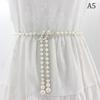 Sweet Bowknot Dress Pearl Waist Chain  Belts For Women Waist Chain