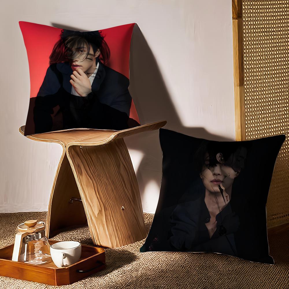 Lee Dongwook Actor Cushion Cover Pattern Printed Pillowcase For Living Room Sofa Cushion Cover & Bedroom Decor