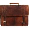 Genuine Vintage Brown Leather Messenger Bag Shoulder Laptop Bag Briefcase
