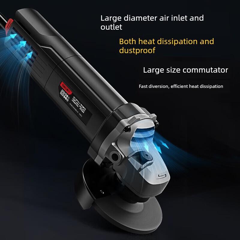 Deli 150mm 1500W Brushless Angle Grinder CN plug (adapter included)