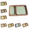 Hand Woven Splicing Shell Rattan Basket Colorful Bread Baskets Tray Rattan Shell Tray  Dining Room