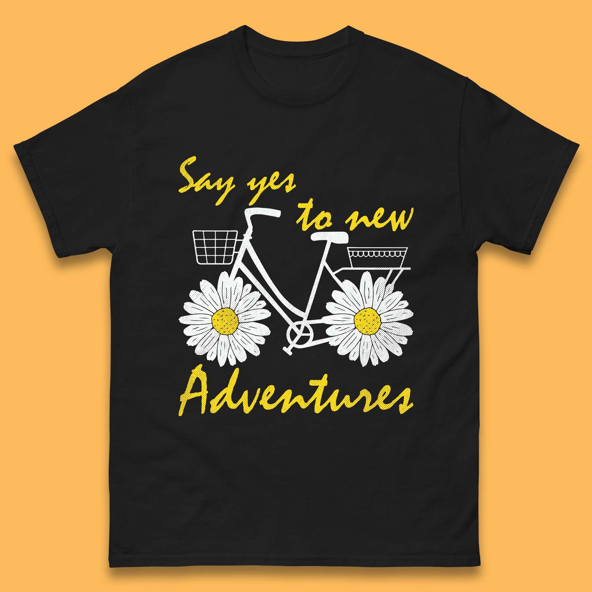 Say Yes To New Adventure Mens T-Shirt Womens Tops Tees 3XL