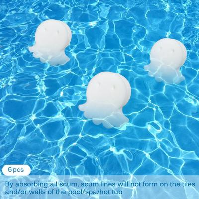 6pcs Swimming Pool Filter Sponges Octopus Shape Swimming Pool Foam Sponge Filter Hot Tub SPA Oil Absorbing Sludge Cleaning Tools