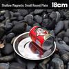 Stainless Steel Round Dinner Plate Tray - Versatile for Tableware, BBQ, Deep & Flat Dishes