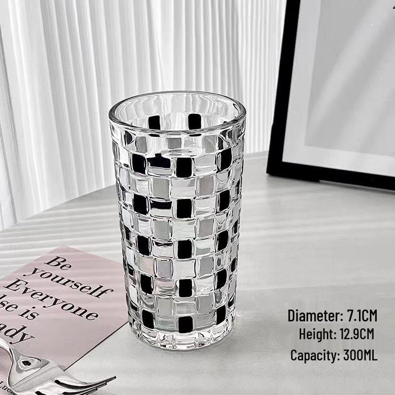 Rainbow Sheen Hand-Painted Glass Cup - Bling Design for Summer