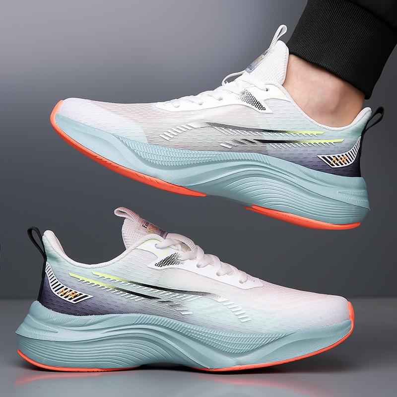 Sneakers Man Mesh Breathable Flat Casual Outdoor Sports Tennis Shoes Lace-up Fashion Lightweight Fashion Walking Shoes for Men