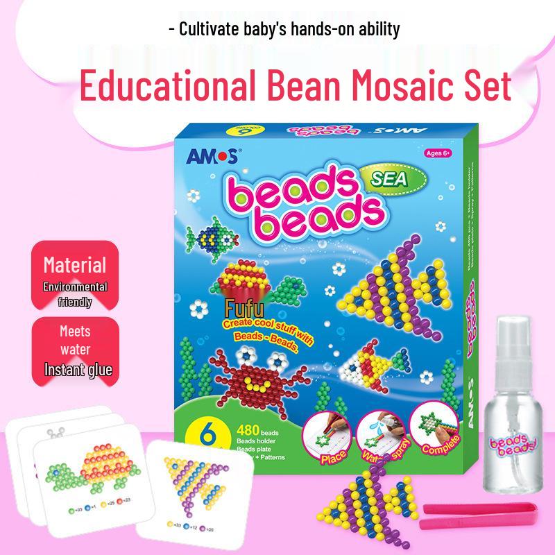 

Korean AMOS Creative Handmade Water Mist Magic Beads Puzzles - 6 Colors 6 Colors - Undersea World