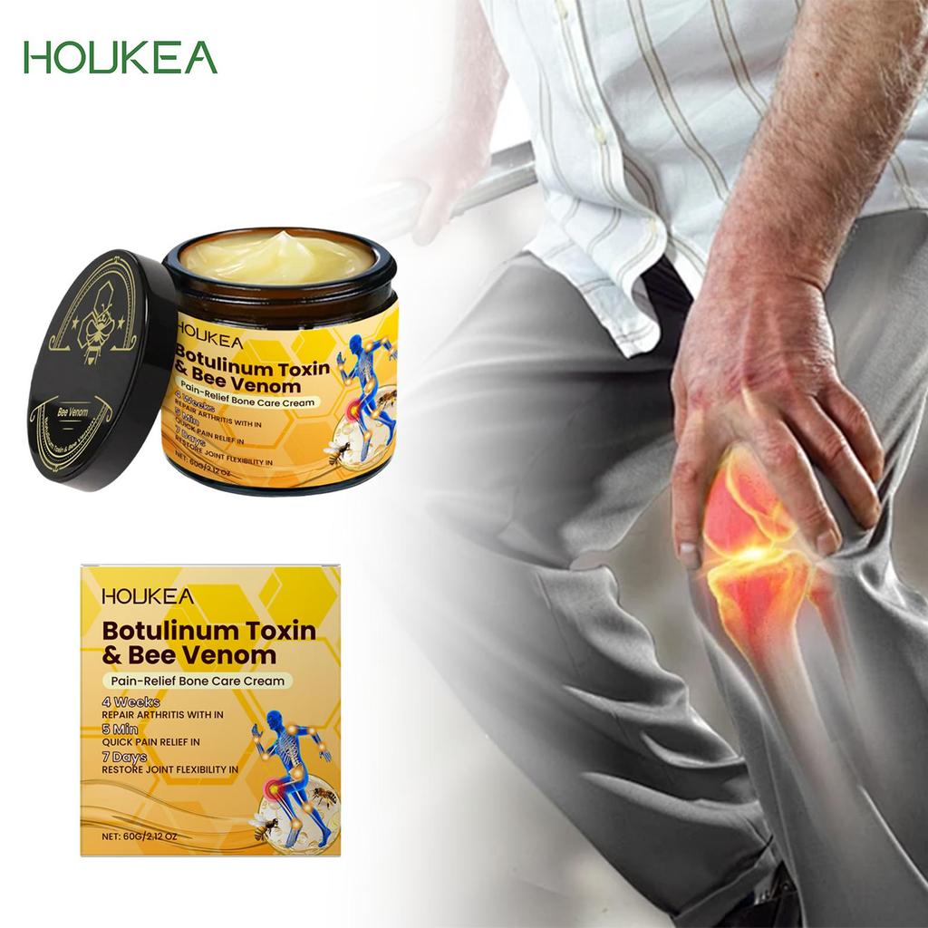Bee-Venom Cream For Pain Relief Ultra Strengthen Joint Bone Gel For Knee Shoulder Mild Ingredients Pain Relieve Massage Cream