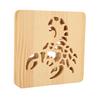 Wooden 3D Lamp Cool Scorpion Style USB Connection Warm Romantic Aid Sleeping LED Night Light for