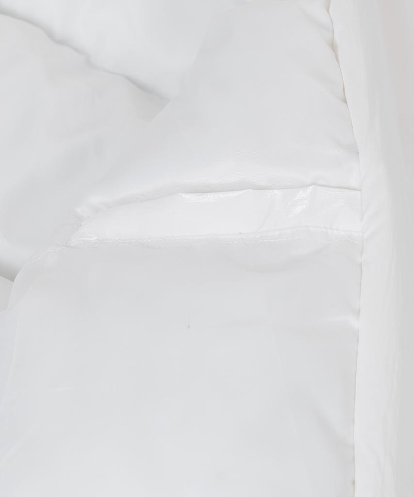 Ironyporno Whiteline 86-Iro340 Essential Balloon Glossy Collar Short Padded Jacket White