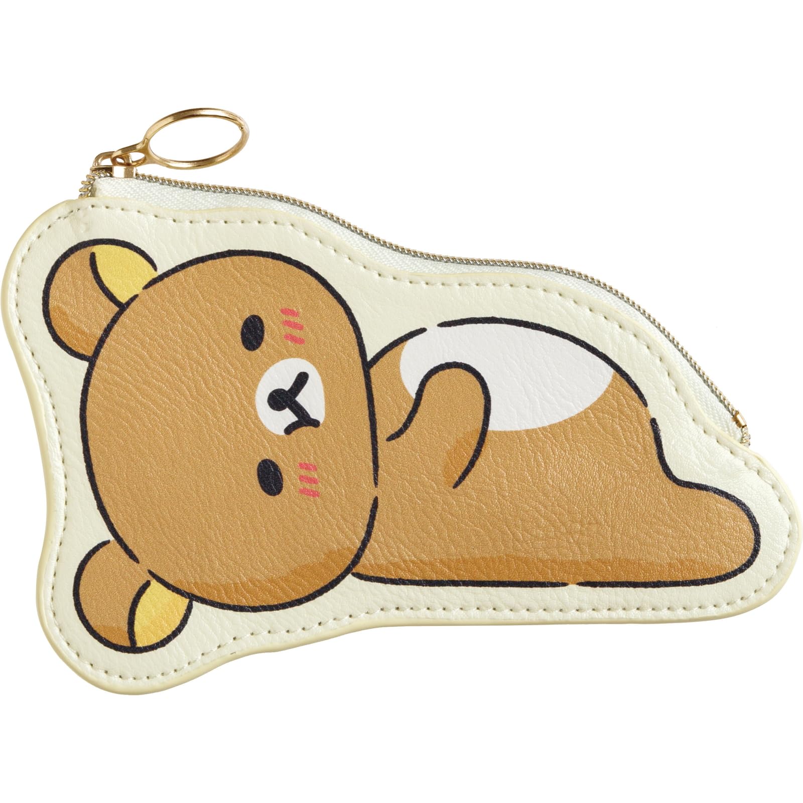San-X Rilakkuma Coin Case CK70401 Everyone Full and Happy H15 W9 D0.4cm