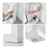 Toilet Rack, Toilet Paper Storage, Slim Tower with Casters, White, Rotating, Yamazaki Business Toilet, Smartphone, Accessories, Hide Storage,