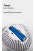 Compact Wall-Mounted Desktop USB Fan with Battery Charging - Silent for Home or Office