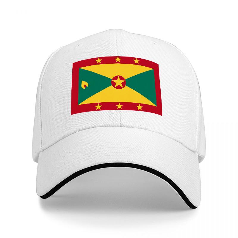 Suriname Flag Design Baseball Cap with National Emblem and Star Pattern on Black Adjustable Hat for Adults