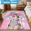 Custom Name Taylor Top singer Rug Game Carpet, Floor Mat for Bedroom Living Room Entryway Rug, Home Decor Idea Gift for Christmas birthday