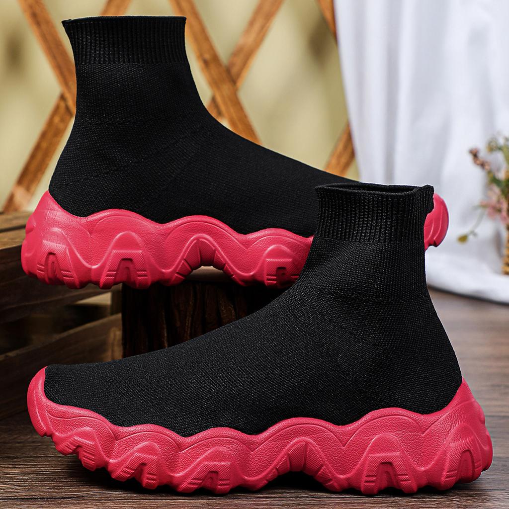 Neue atmungsaktive Socken Schuhe mit Fliegenwebung, lässige Sportschuhe, Outdoor, trendige Paarschuhe