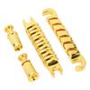 Split Guitar Bridge Zinc Alloy Individually Adjustable 10.4mm Guitar String Through Bridge Replacement for LP Gold