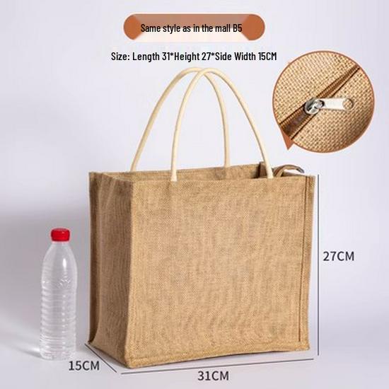 Sac fourre-tout en toile de jute: Sac de courses en jute peint à la main DIY, Lin polyvalent graffiti