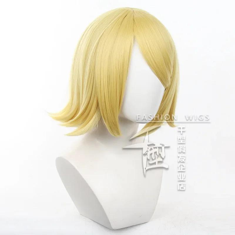 Anime Kagamine Rin Cosplay Wig  Party Anime Kagamine Rin Cosplay Wigs Heat Resistant Synthetic Wigs