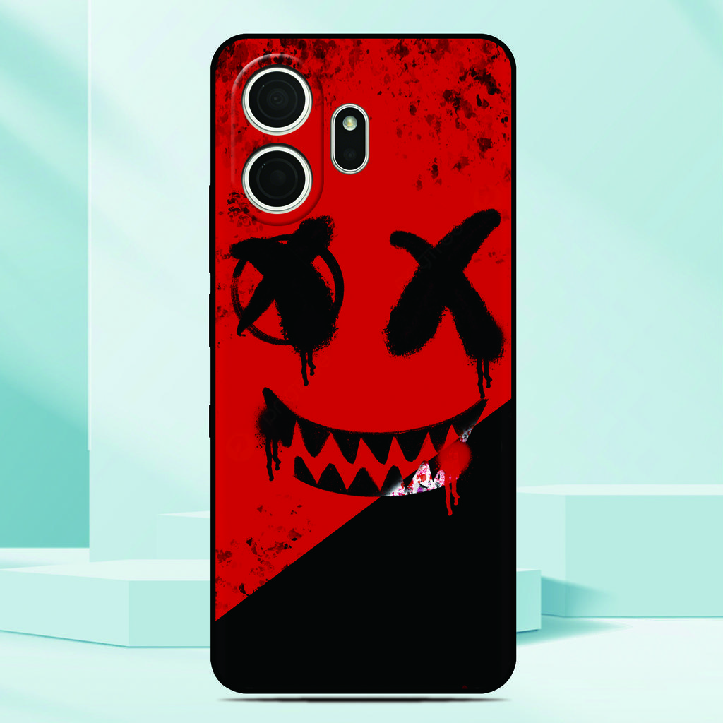 Anime Bad Boy Devil Phone Case For TCL NxtPaper 70 Pro 5G Painted TPU Black Back Cover Soft Silicone Funda Screen Protector Film