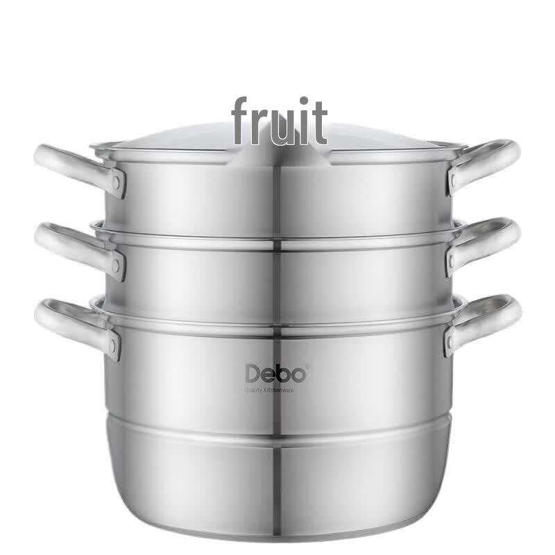 Debo Vossburg 3-Layer 304 Stainless Steel Steamer & Soup Pot