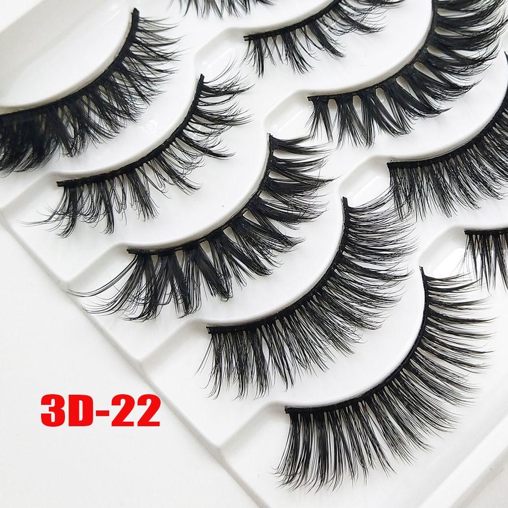 Mixed Styles Full Strips Fluffy Hair Wispy Crisscross Extension Tools False Eyelashes 3D Mink Hair