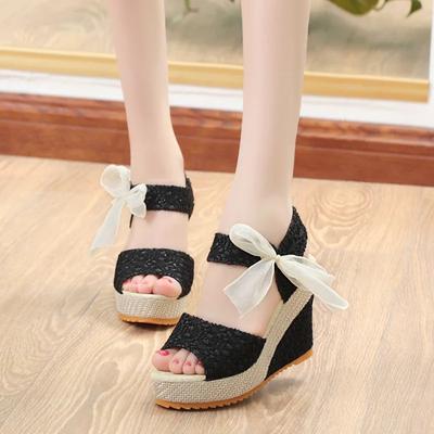 Mode High-Heels Wedge Platform Fish Mouth 2024 Neue Damen Peep Toe Sandalen Damenschuhe Komfort Sommerschuhe