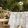 Coffee Table Tablecloth Lace Table Cloth Rectangular Fabric Tablecloth European Round Household Small Fresh Tablecloth Background Cover Towel