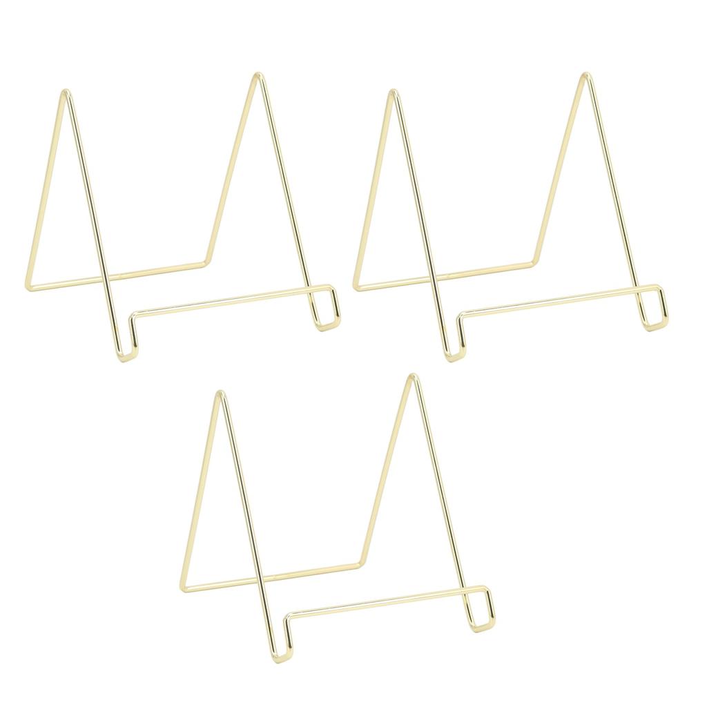 3 stk Tallerkenstativ Multifunksjonelt Slitesterkt Metall Stabilt Bred Anvendelse Enkelt Design Bokstativ for