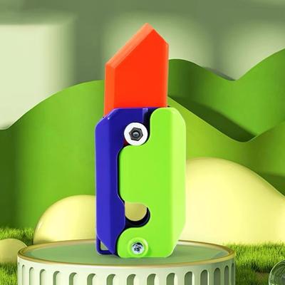 Fidget Toy Design se skrytou čepelí Svítící ve tmě 3D tisková řezačka Hračka pro úlevu od stresu Senzorické hračky pro dospělé
