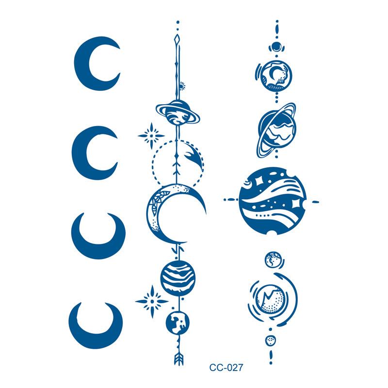 Herbal plant finger cochlear small picture juice tattoo stickers last 15 days ins wind semi-permanent