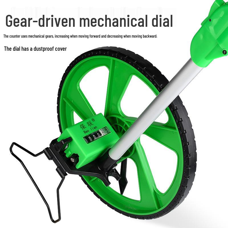 Mechanical Digital Road Measuring Wheel – Outdoor Roller Rangefinder for Engineering