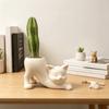 3D Printed Kitten Planter Irregular Shape Desktop Decoration Cute Cat Plant Pot  Gardening Gift
