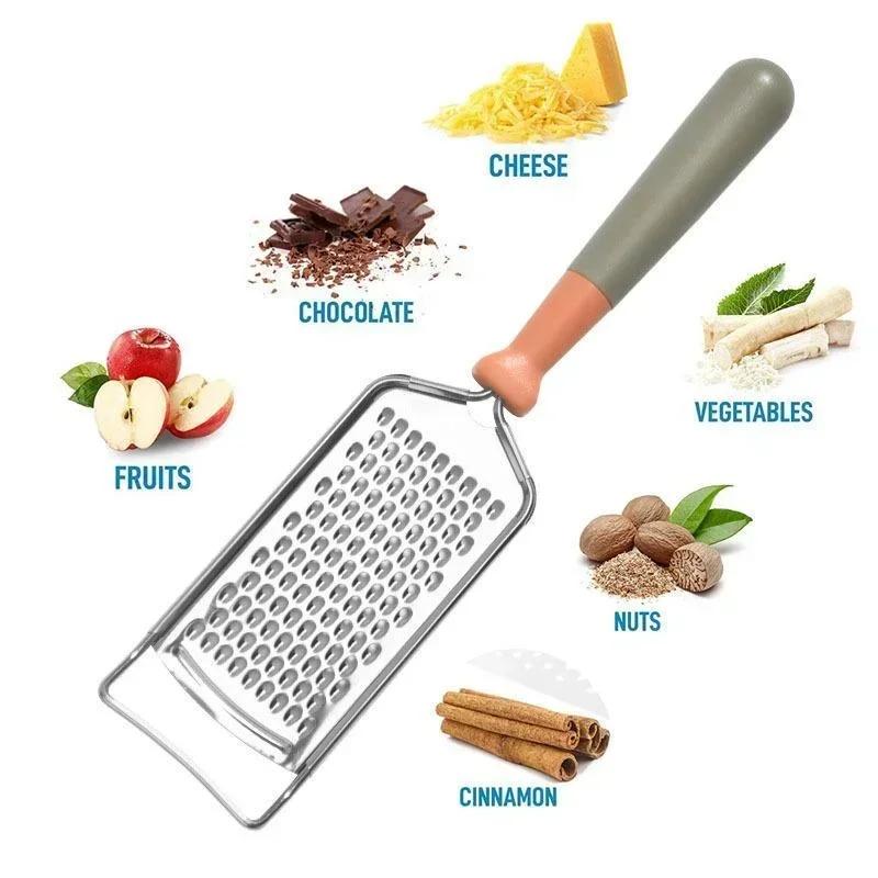 Cheese Grater, Stainless Steel Graters for Kitchen, Premium Cheese Grater with Handle, Cheese Grater Lemon Zester Handheld