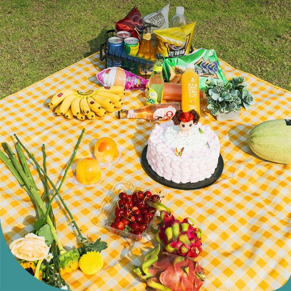 Foldable Picnic Mat Waterproof Camping Blanket Non-woven Fabric Beach Mat