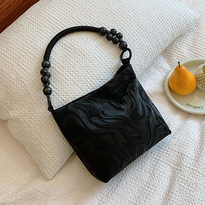 

Новая китайская ретро-сумка, новый стиль, модная, высококачественная, нишевая, дизайнерская, с бисером, сумка-ведро на одно плечо, с подмышкой