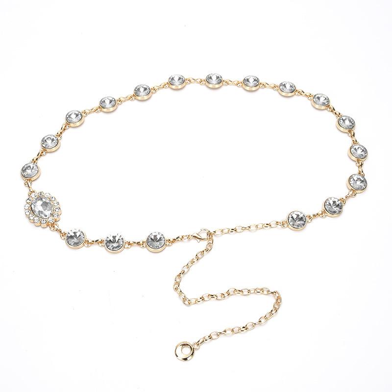 Metal Style Waist Chain Women's Fine New Style Decoration with Dress Belly Dance Belt Versatile Ins Silver Gold Trendy