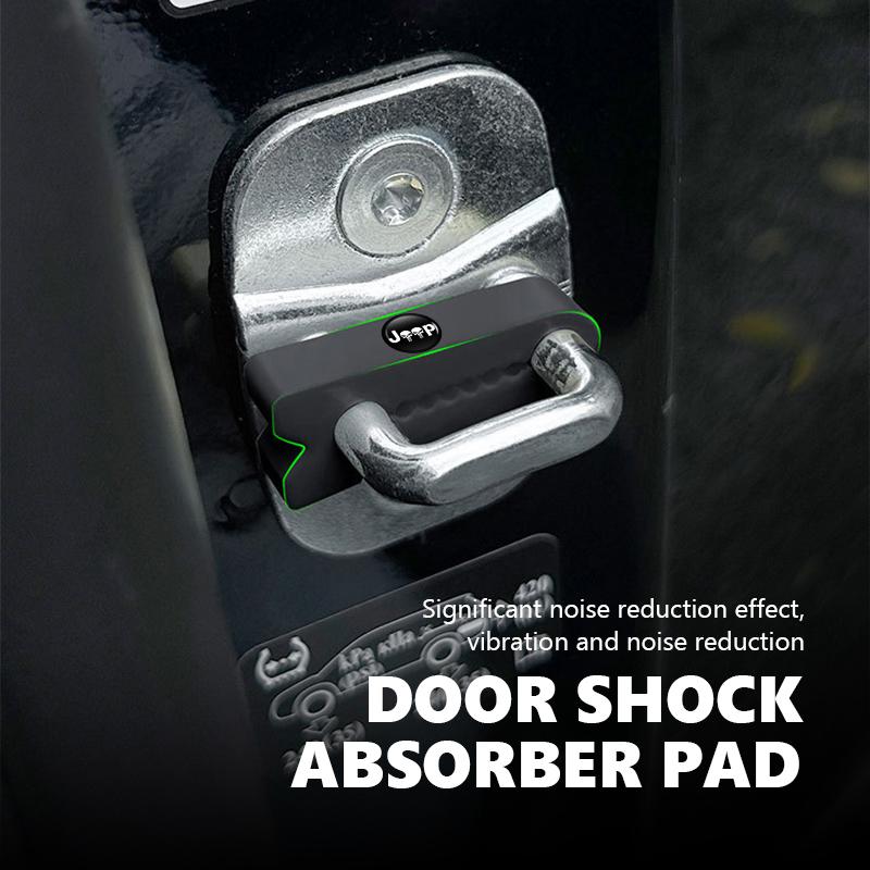 Car Door Lock Buffer Deaf Seal Deadener Silicone Sound Damper Accessories For Jeep Compass Renegade Cherokee Wrangler JK Patriot AMO1