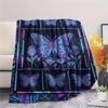 Butterfly Decoration Print Flannel Blanket, High Quality Comfortable for All Seasons, Home Decor, Warmth and Comfort, Perfect for Christmas Gifts19