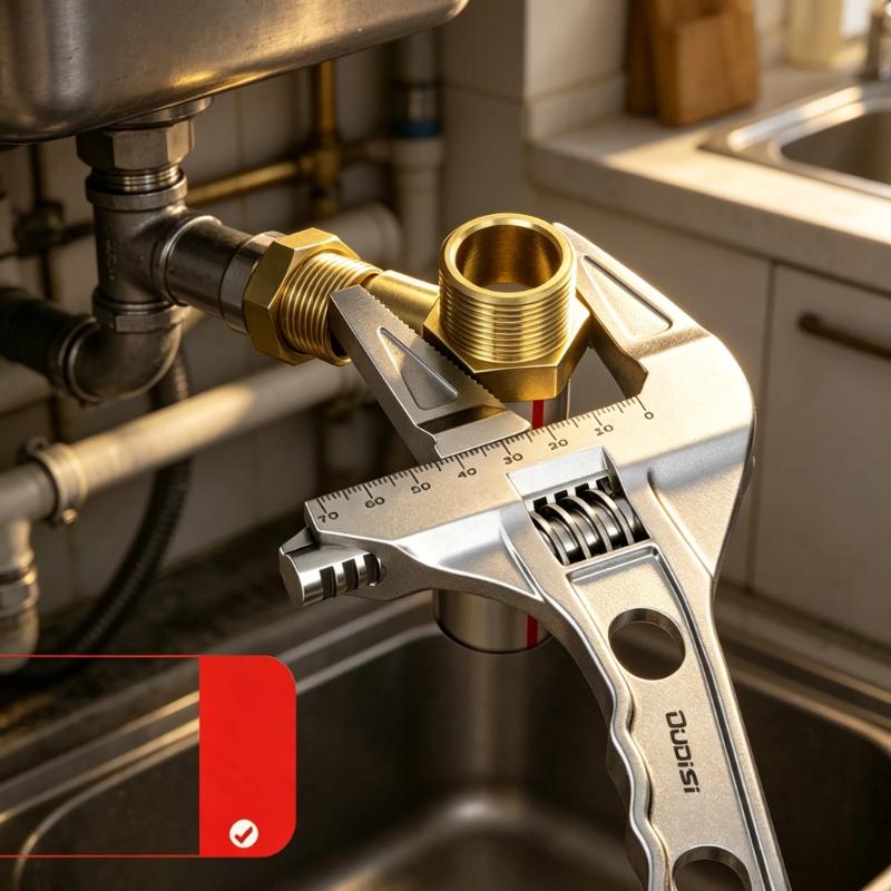Large Opening Adjustable Wrench Heavy Duty Spanner Multifunctional Tool For Bathroom Faucet Repair Plumbing Hand Tools