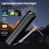 LED Flashlight Rechargeable Super Bright High Lumens Adjustable Pocket Brightness Zoomable Waterproof Tactical Torch Small Flash Light