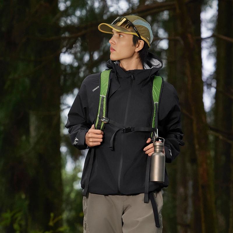 Li Ning CF Su Wan Long Jia Series Outdoor Breath Series Comfortable Casual Simple Hooded Loose Windproof Waterproof Breathable Jacket AEMV003-4