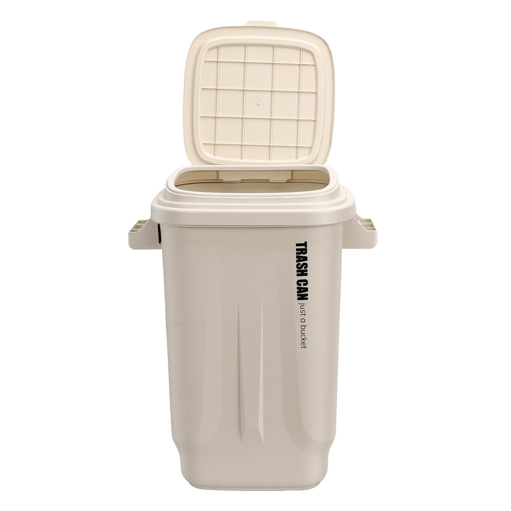 73L Trash Can with Lid Large Capacity Waste Bin with Handles Storage for Kitchen Bathroom