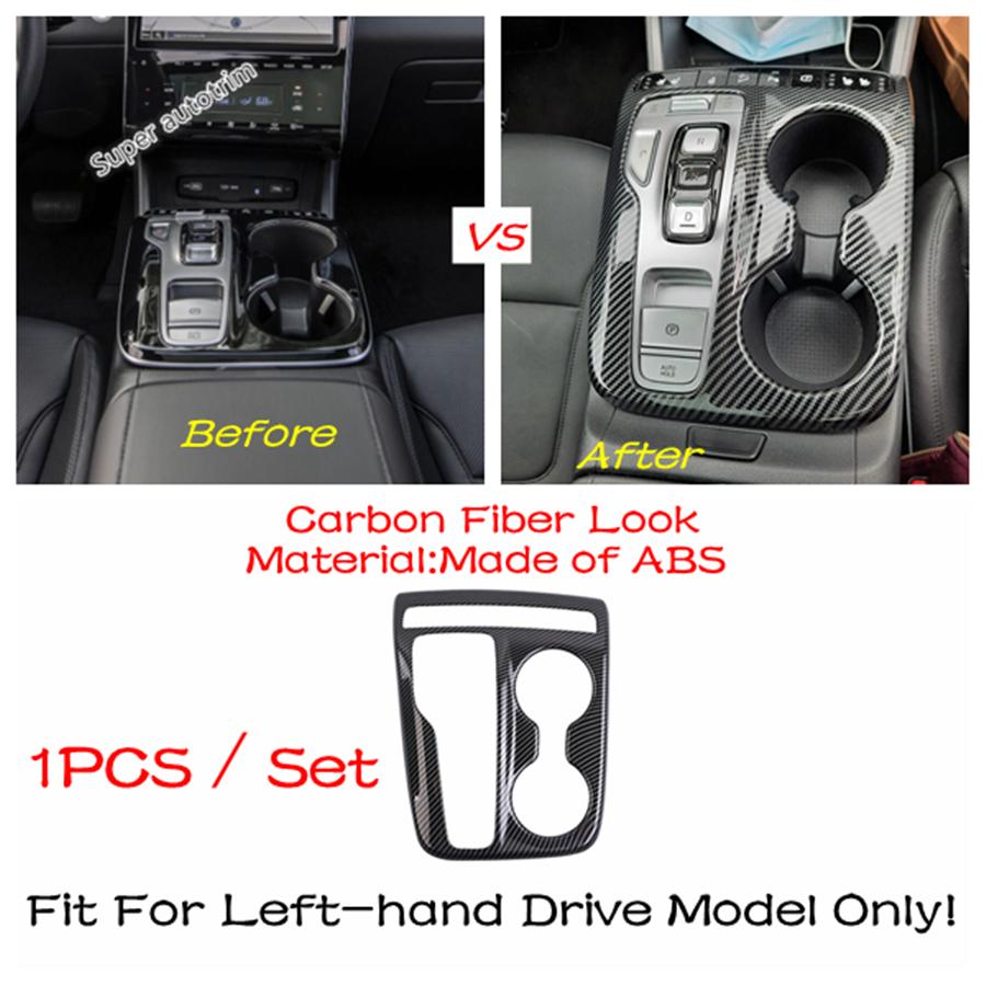 Dashboard Panel Strip / Pillar A Air Outlet / Water Cup Cover Trim Carbon Fiber Accessories For Hyundai Tucson NX4 -