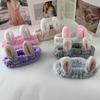 Women Wash Face Hair Holder Elastic Hair Bands for Girls Cute Bow Animal Ears Headband Turban Fashion Hair Accessories