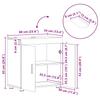 Bathroom Cabinet Set TULUM Sonoma Oak 60 x 34 x 63 cm