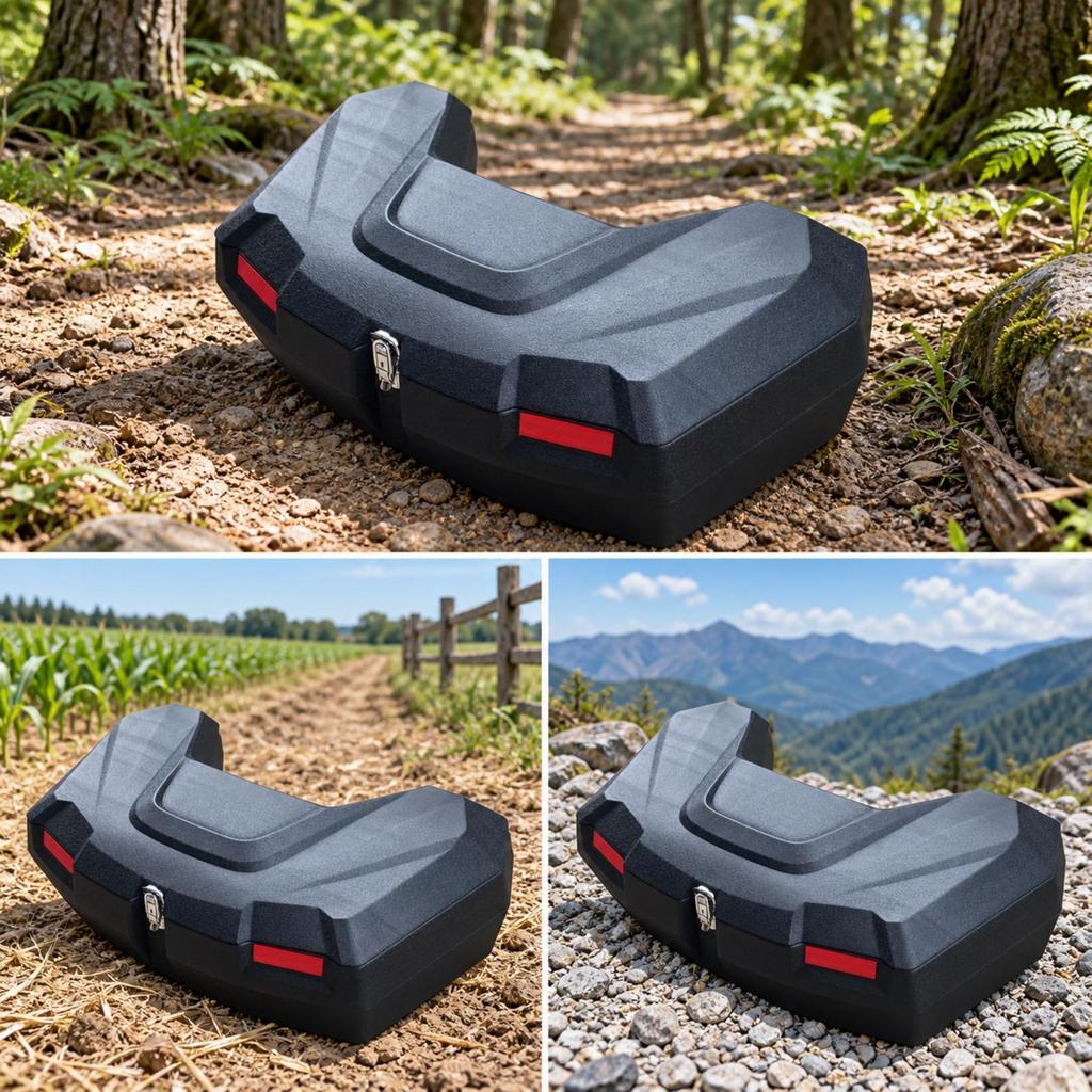 Hard-Shell Rear ATV Cargo Box Rugged for Utility Tasks, Farm Workers
